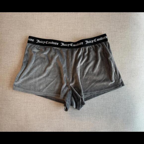 Juicy Couture Velvet Velour Short Shorts Boxer Set - Size Large - Picture 3 of 6